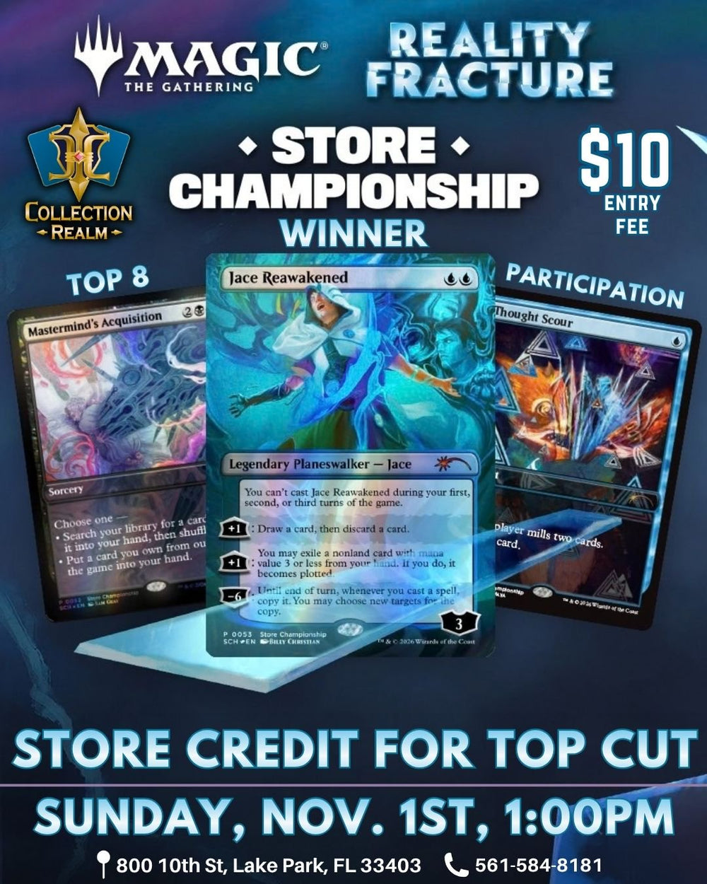 Magic: The Gathering – Reality Fracture Store Championship – November 1 2026 (Sunday) 1:00 PM
