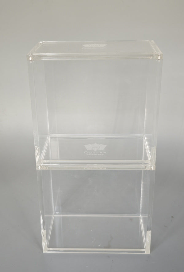 Collection Realm Elite Trainer Box Acrylic Display Case – Stackable ETB Case Protector with Magnetic Lid, UV Protection, Clear Acrylic Display for Elite Trainer Boxes (PRE-ORDER JULY 2026)
