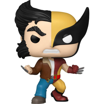 Split Logan/Wolverine Funko Pop! Marvel - Approx. 4 1/4" Collectible Vinyl Figure #1433 in Window Display Box