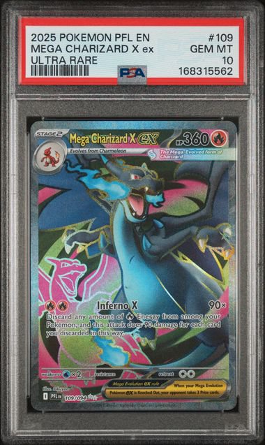 Pokemon Mega Charizard X Ex PSA 10 5562