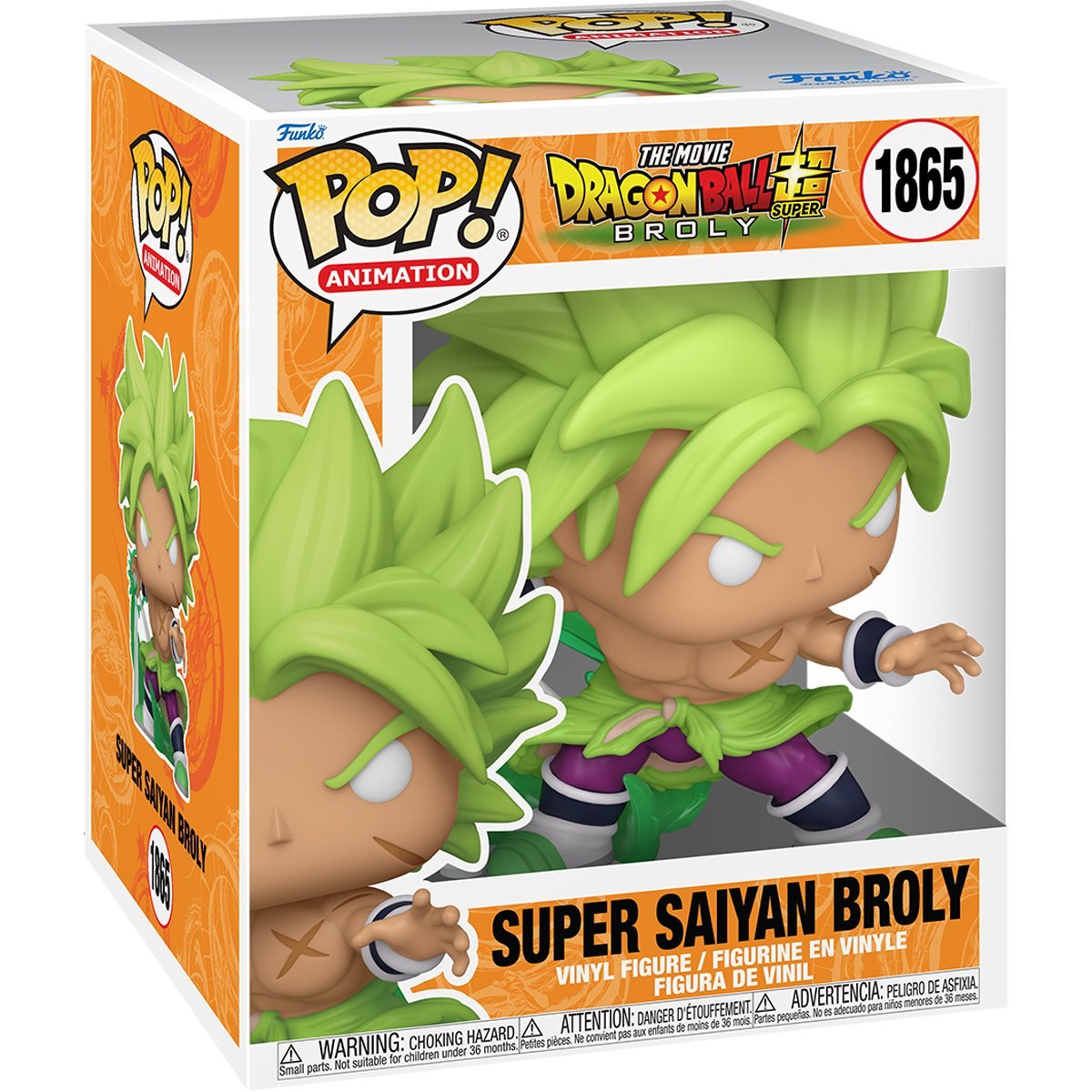 Super Saiyan Broly Super Funko Pop! Animation Dragon Ball Super: Broly - Approx. 6 3/4" Collectible Vinyl Figure #1865 with Window Box Display (PRE-SALE)