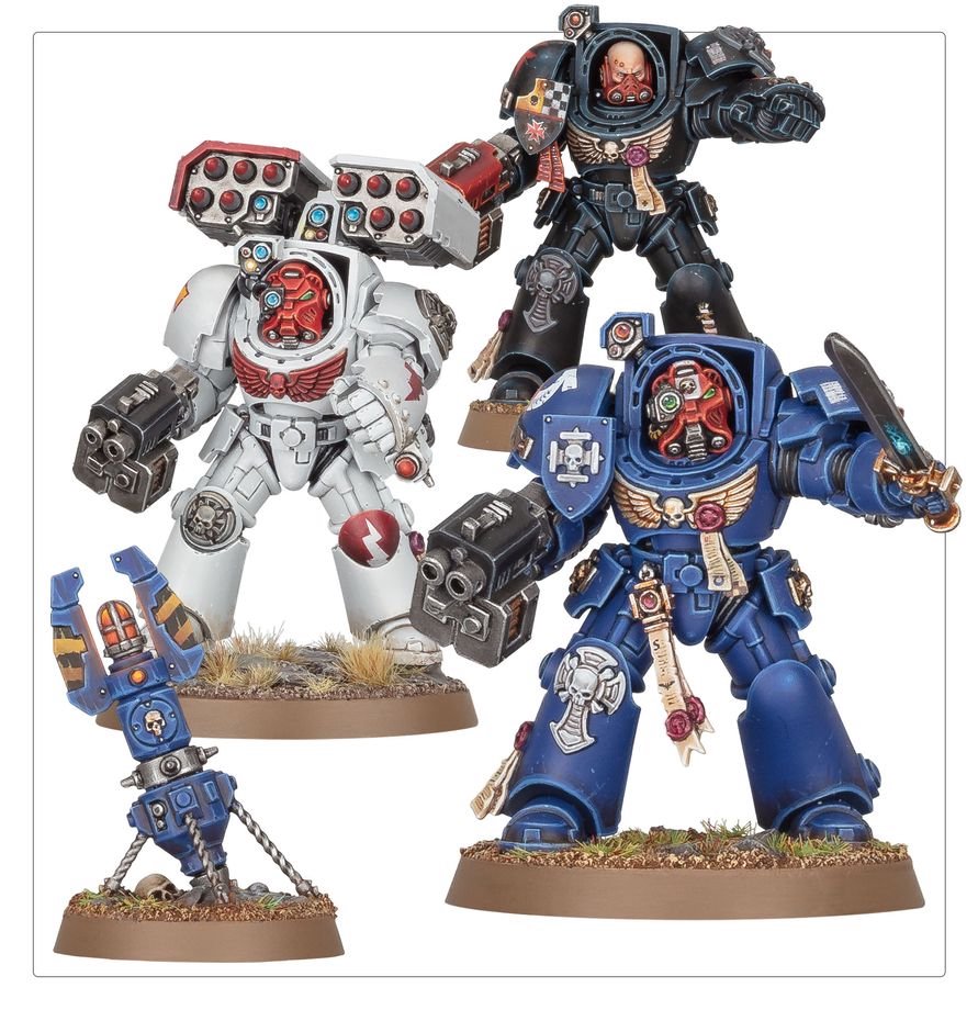 Warhammer 40,000 Space Marines Terminator Squad – 5 Elite Tactical Dreadnought Miniatures Plastic Kit | Citadel Games Workshop Tabletop Wargame Figures (PRE-ORDER)
