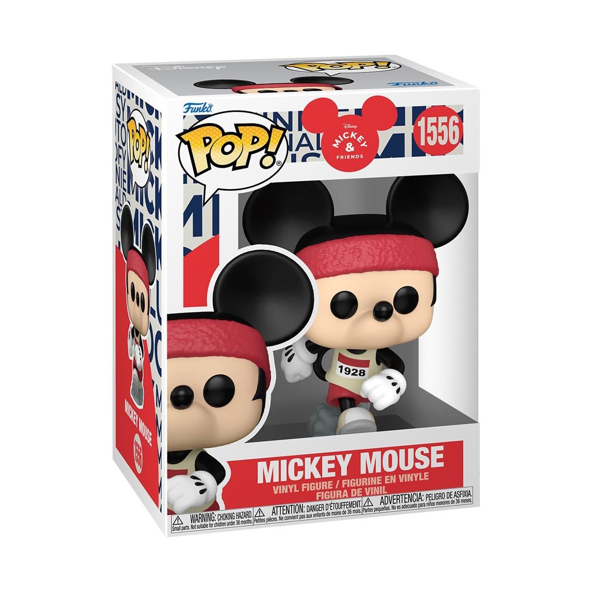 Funko Pop! Disney Mickey and Friends (Wellness) - Set of 3 (Minnie Mouse (Hot Girl Walk) #1557, Mickey Mouse (Runner) #1556, Daisy (Hot Girl Walk) #1555) Collectible Vinyl Figures Bundled with Protector Case