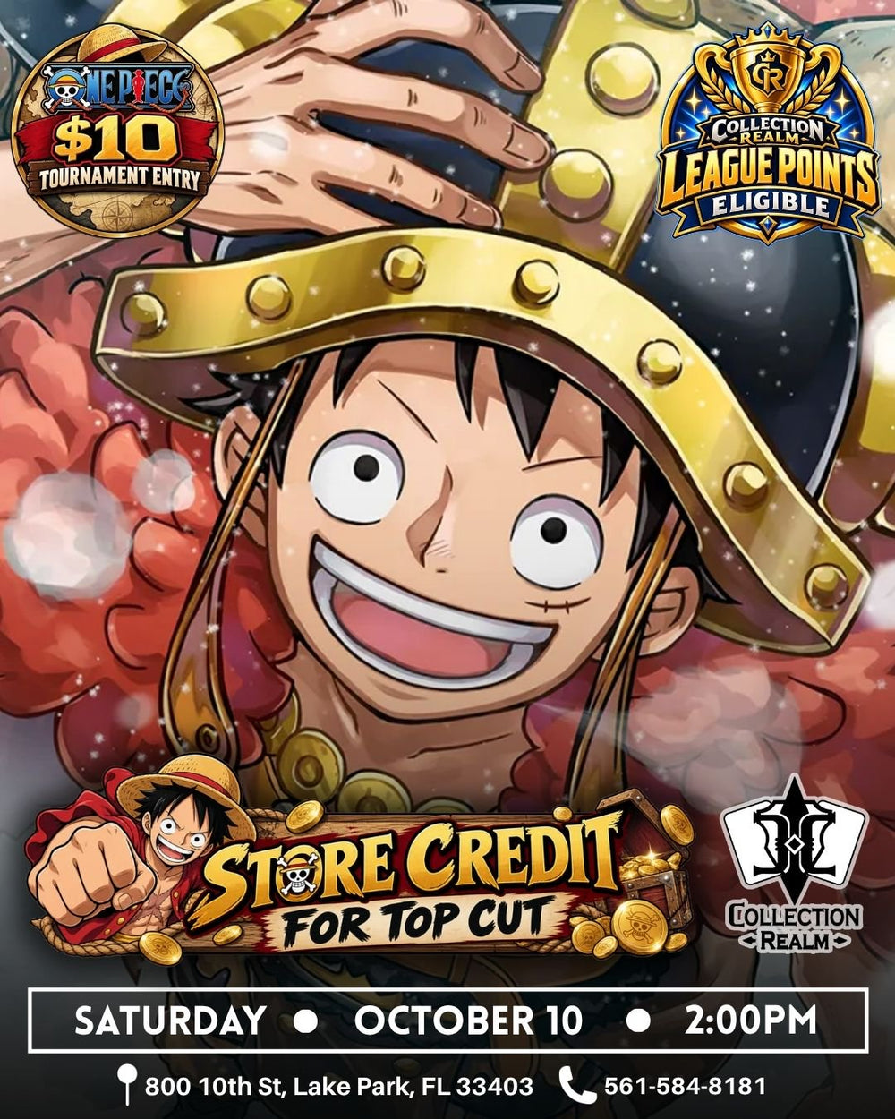 One Piece TCG League Points Eligible – October 10, 2026 (Saturday 2:00 PM)