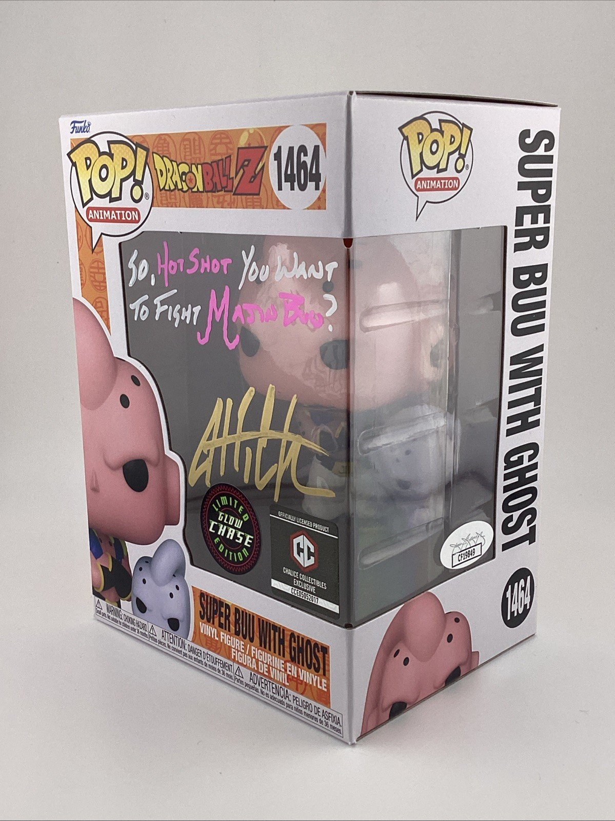 Funko Pop! Vinyl: Dragon Ball - Super Buu with Ghost Chase Sgnd Justin C #1464