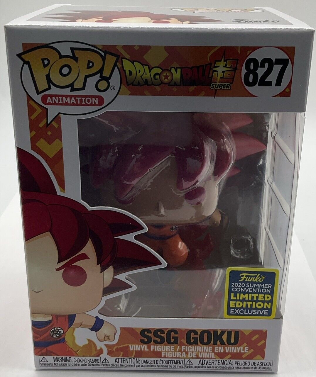 Funko Pop! Dragon Ball Super: SSG Goku #827 2020 Summer Convention Exclusive