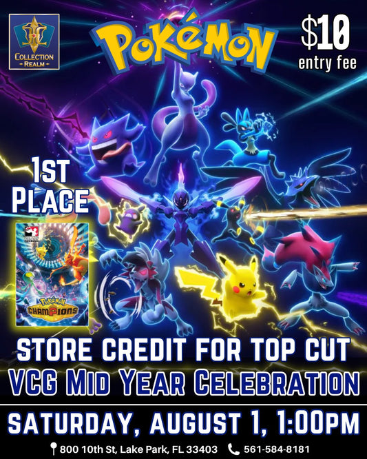 Pokémon TCG Tournament – August 1, 2026 (Saturday 1:00 PM)