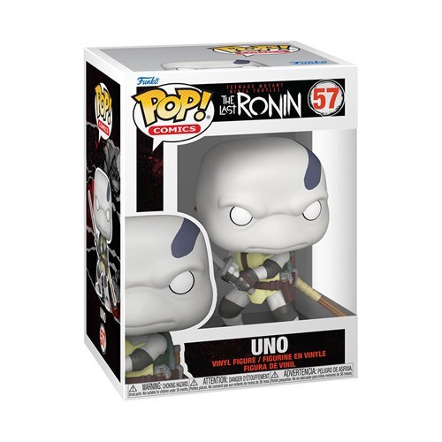 Funko Pop! Comics Uno #57 from TMNT: The Last Ronin, 3 3/4-inch collectible vinyl figure with box protector case.