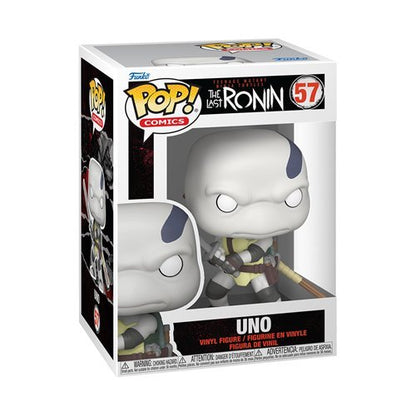 Funko Pop! Comics Uno #57 from TMNT: The Last Ronin, 3 3/4-inch collectible vinyl figure with box protector case.