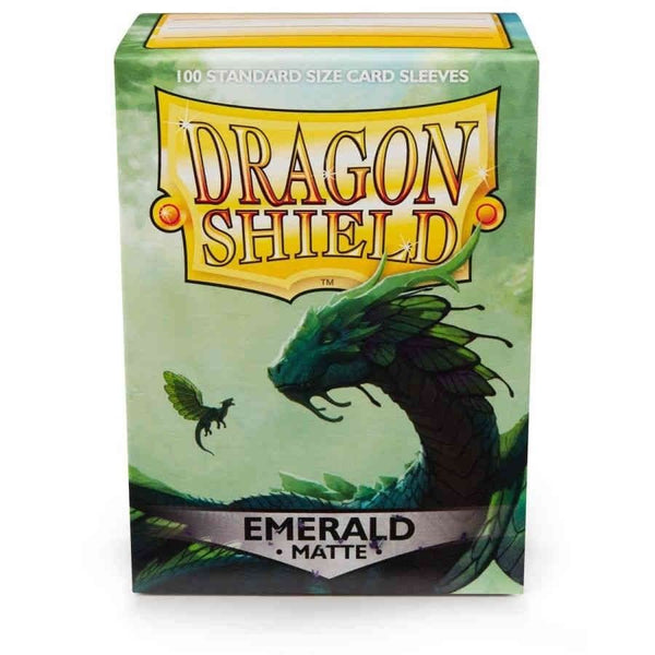 Dragon Shield Matte Emerald 100ct Pokémon card sleeves and MTG trading card sleeves