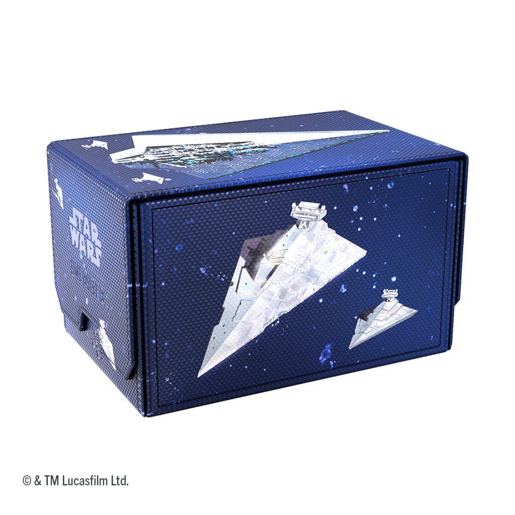 Star Wars Unlimited Double Deck Pod Star Destroyers – Official Premium Deck Box for 2 Double-Sleeved 60-Card Decks, UV-Protected Leader Card Cases, Token Drawers, Magnetic Closure Storage Box (PRE-ORDER)
