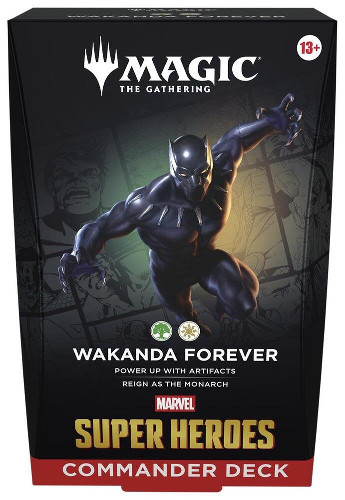 Wizards of The Coast - Magic: The Gathering Marvel Super Heroes Commander Deck - Wakanda Forever