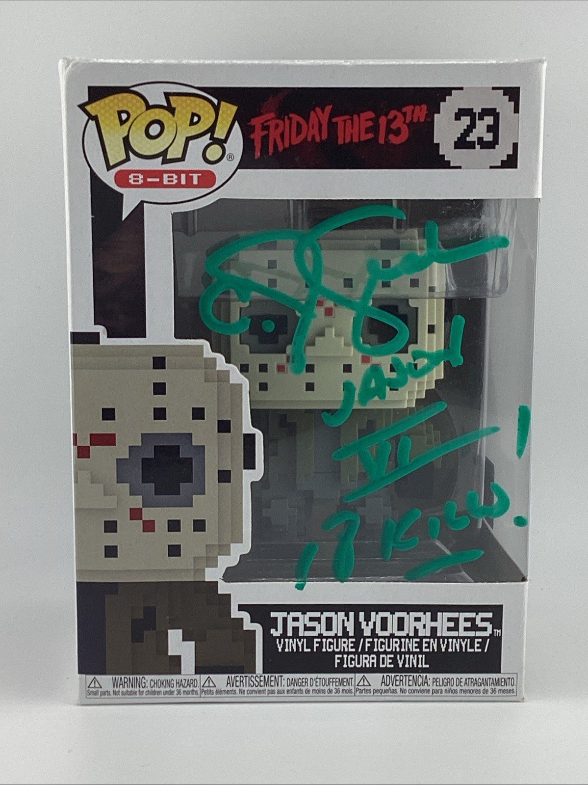 Funko Pop! 8-Bit: Friday the 13th - Jason Voorhees  Signed C J Graham #23