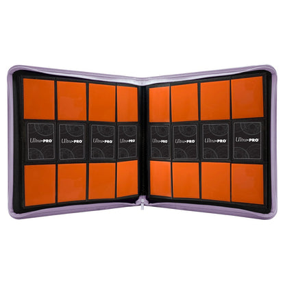 Ultra PRO 12-Pocket Zippered PRO Binder – Purple | Trading Card Collector’s Album | Holds Up to 480 Standard Cards | Side-Loading, Acid-Free, Non-PVC Pages