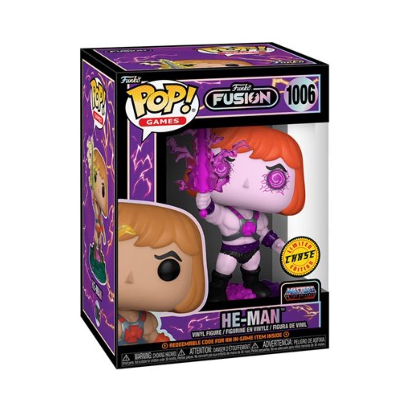 He-Man Funko Pop! Games Funko Fusion Master of The Universe - Chase Limited Edition Collectible Vinyl Figure #1006 with Window Display Box