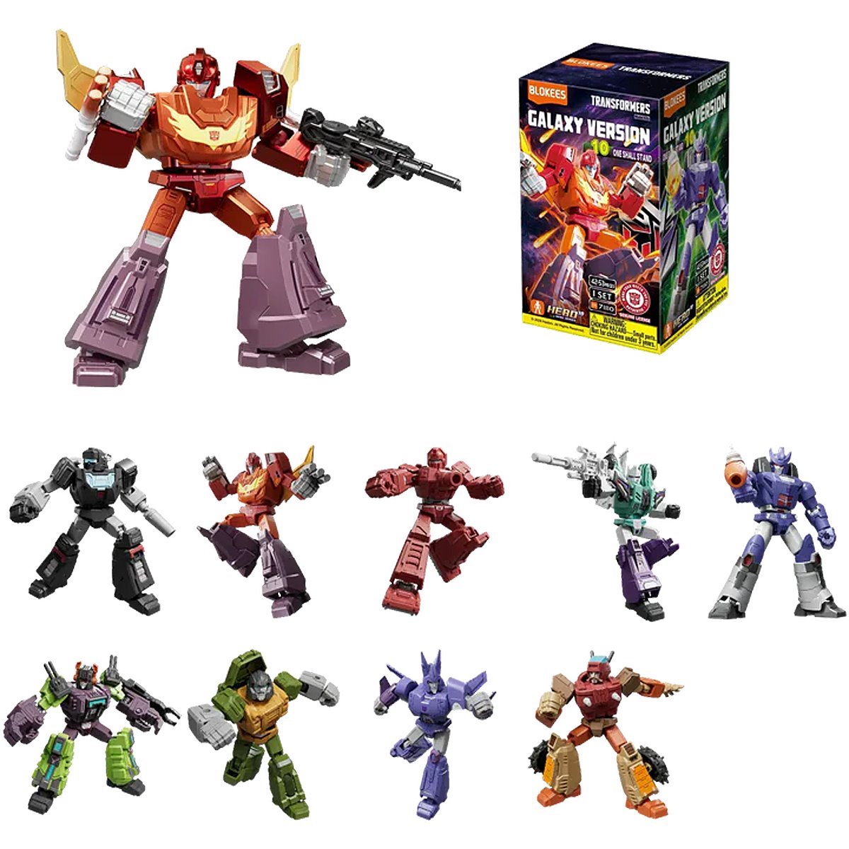 Transformers Galaxy Version 10 Blind Box Model Kit Case of 9