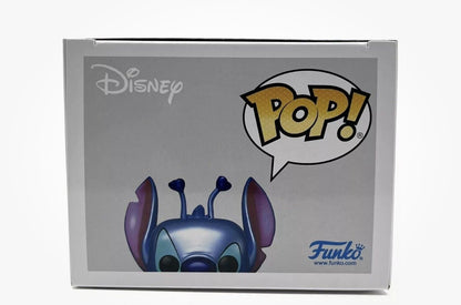 Funko Pop! Stitch 626 Metallic #125 LE 3000 & Loungefly Light Up Mini Backpack