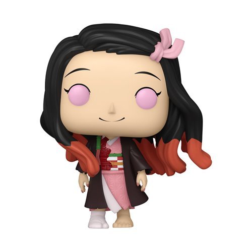Nezuko Kamado (Smiling) #2042 Funko Pop! Animation Demon Slayer - Approx. 4" Collectible Vinyl Figure Bundled with Display Box Protector Case - Estimated Arrival: Sept. 2025 (PRE-SALE)