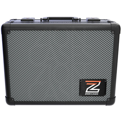 Zion Cases Slab Case XL Carbon Fiber – Premium Graded Card Storage Case, Holds Up to 172 Graded Slabs, High-Grade Foam, TSA-Approved Locks, Durable Collector Travel Case (PRE-ORDER)