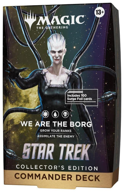 Magic: The Gathering | Star Trek Commander Deck – We Are the Borg Collector’s Edition | 100-Card Surge Foil Deck with 33 New-to-Magic Cards (PREORDER - Release Date November 13, 2026)