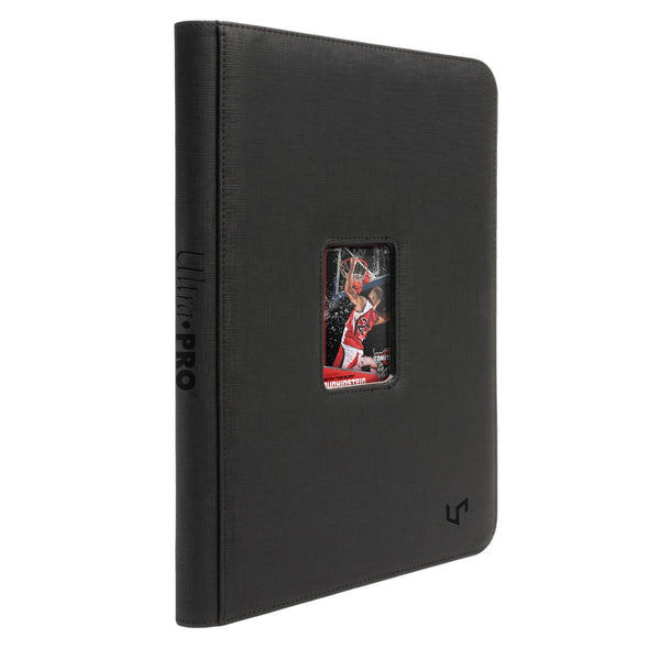 Ultra PRO black 9 pocket window zippered trading card binder album