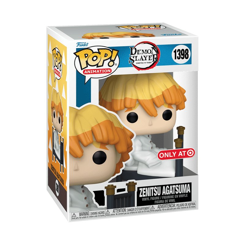 Zenitsu Agatsuma in Bed Funko Pop! Animation Demon Slayer - Only At Target Exclusive - Approx. 4.25" Collectible Vinyl Figure #1398 with Display Box Protector Case (PRE-ORDER)