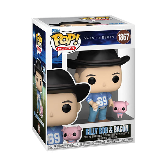 Billy Bob and Bacon Funko Pop! Movies Varsity Blues - Approx. 3 3/4" Collectible Vinyl Figure #1867 with Display Box Protector Case