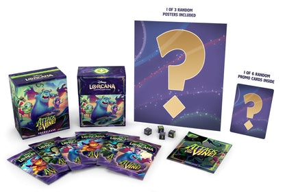 Disney Lorcana TCG Attack of the Vine Prerelease Kit | 6 Booster Packs, Promo Card, Damage Dice, Poster, Pack Rush Rules | Trading Card Game Starter & Event Kit