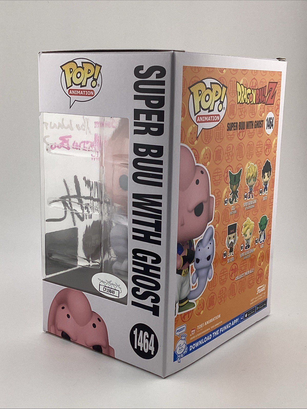 Funko Pop! Vinyl: Dragon Ball - Super Buu with Ghost Chase Sgnd Justin C #1464