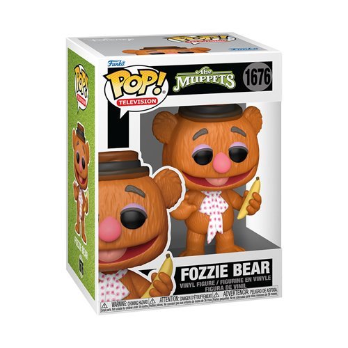 Fozzie Bear #1676 Funko Pop! Television The Muppets - Approx. 3 3/4" Collectible Vinyl Figure Bundled with Display Box Protector Case - Estimated Arrival: Nov. 2025 (PRE-SALE)