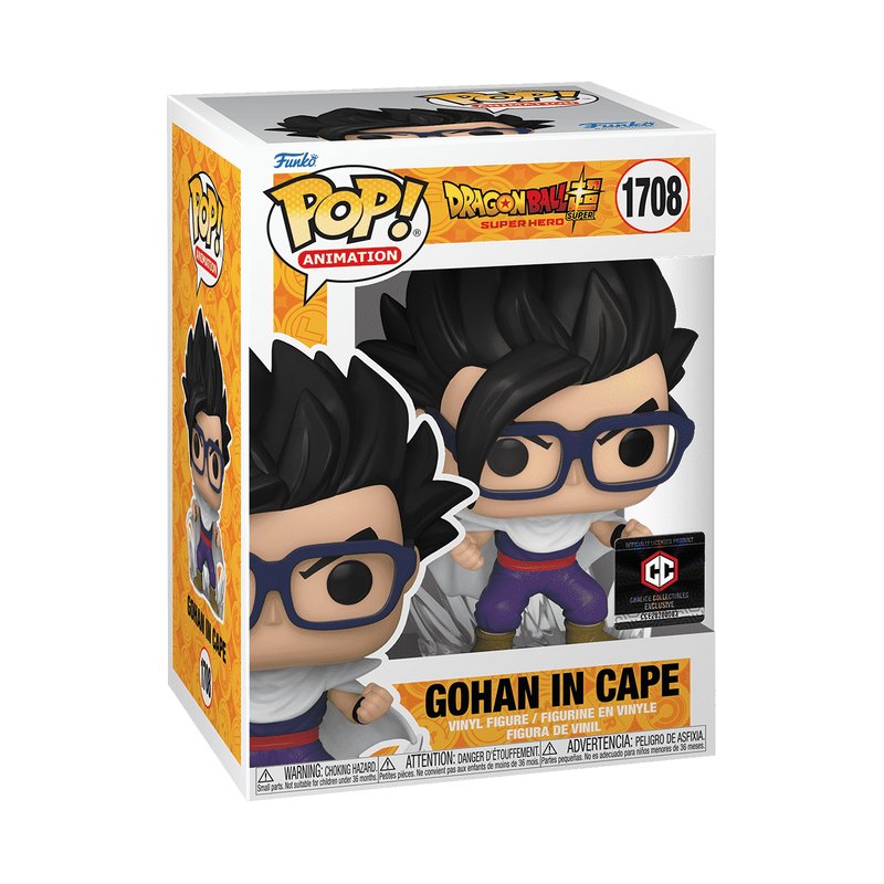 Gohan in Cape Funko Pop! Animation Dragon Ball Super Hero - Approx. 4.7" Chalice Collectible Exclusive Vinyl Figure #1708 with Window Display Box (PRE-SALE)