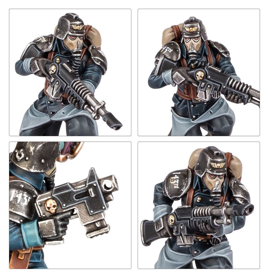 Warhammer 40,000 Astra Militarum Death Korps of Krieg Miniatures Set – 10 Customizable Plastic Soldiers with Transfer Sheet for Warhammer 40K (PRE-ORDER)