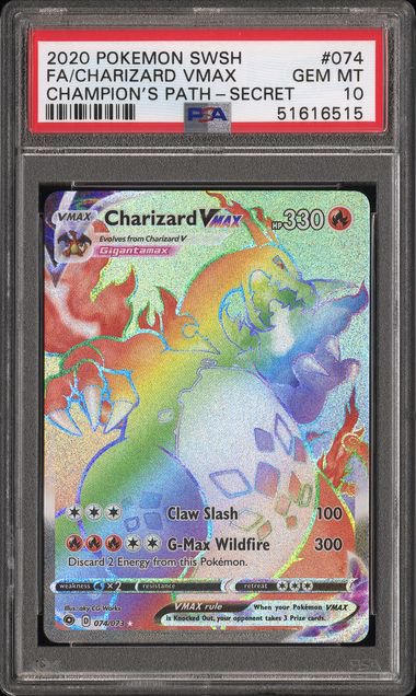 Pokemon Charizard Vmax FA PSA 10 6515