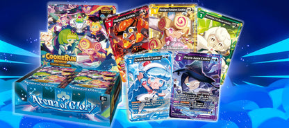 CookieRun: Braverse Trading Card Game – Arena of Glory Booster Box | 28 Packs | Strategy TCG, Deck-Building Card Game, Random Assortment