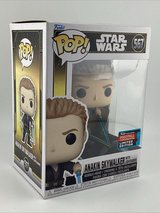 Funko Pop! Star Wars - Anakin Skywalker With Lightsabers 2022 Fall Con L.E #567