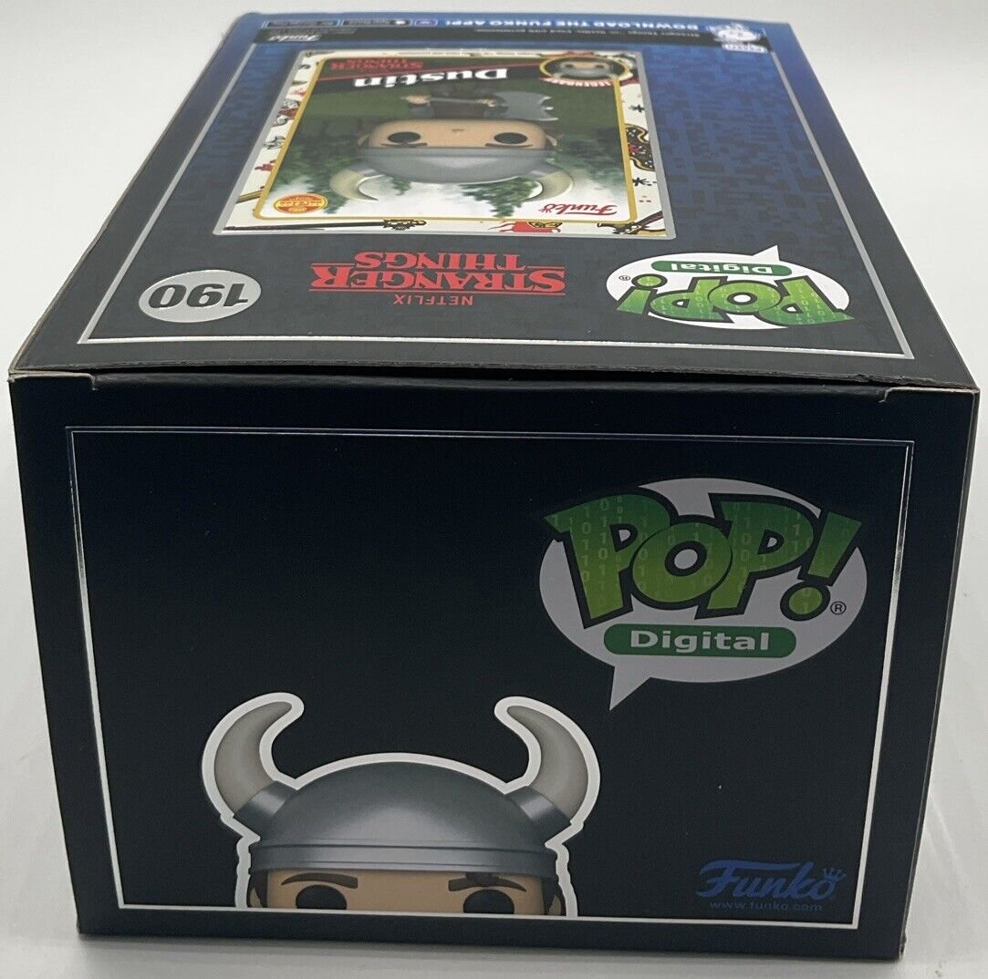 Funko Pop! Dustin #190 LE 3000 Stranger Things Pop Digital w/PopShield Armor