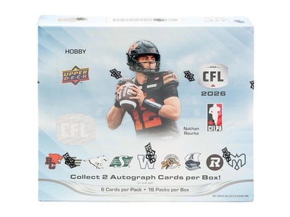 2026 Upper Deck CFL Football Trading Card Hobby Box