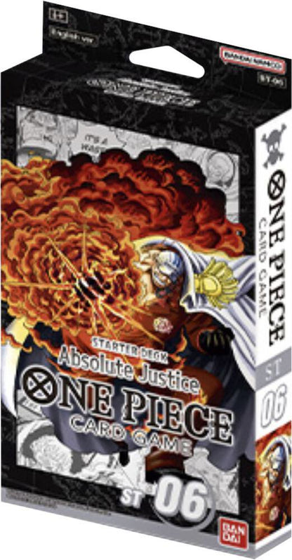 Bandai One Piece Card Game ST-06 Absolute Justice Japanese Starter Deck Trading Card Game