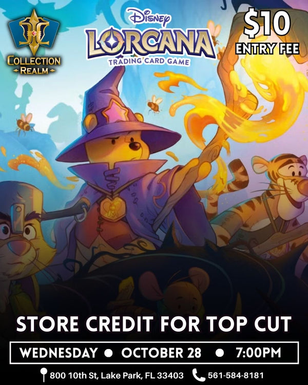 Disney Lorcana – Trading Card Game Tournament – October 28 2026 (Wednesday) 7:00 PM