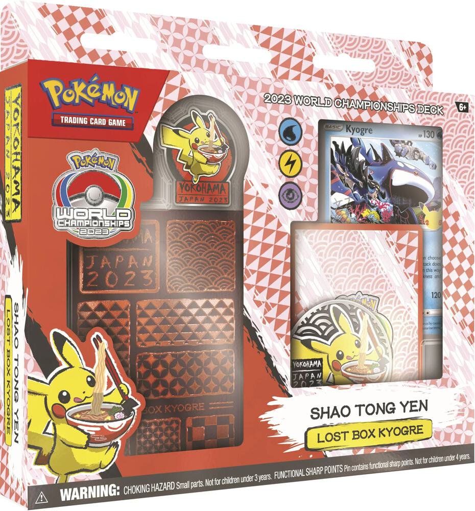 Pokemon TCG World Championship Deck 2023 Shao Tong Yen Lost Box Kyogre Card Game Set