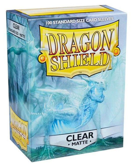 Dragon Shield durable matte card protector sleeves Clear color