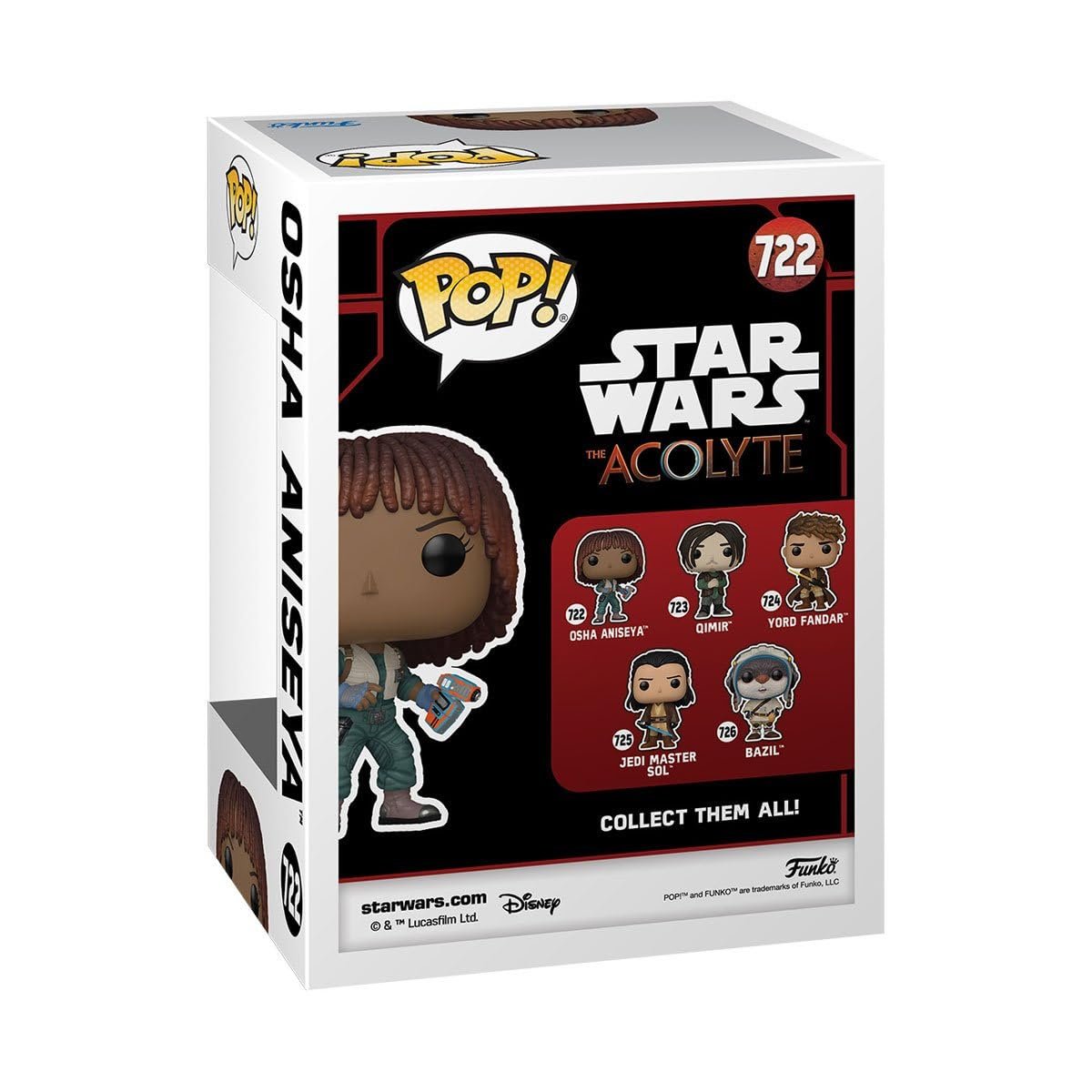 Acolyte Osha Aniseya Funko Pop! Star Wars - Vinyl Figure #722  with Display Box Protector Case (PRE-ORDER)