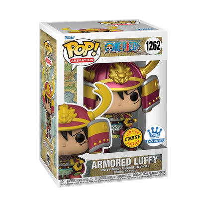 Armored Luffy Funko Pop! Animation One Piece - Approx. 4.52" Collectible Exclusive Chase Limited Edition Vinyl Figure #1262 with Window Display Box