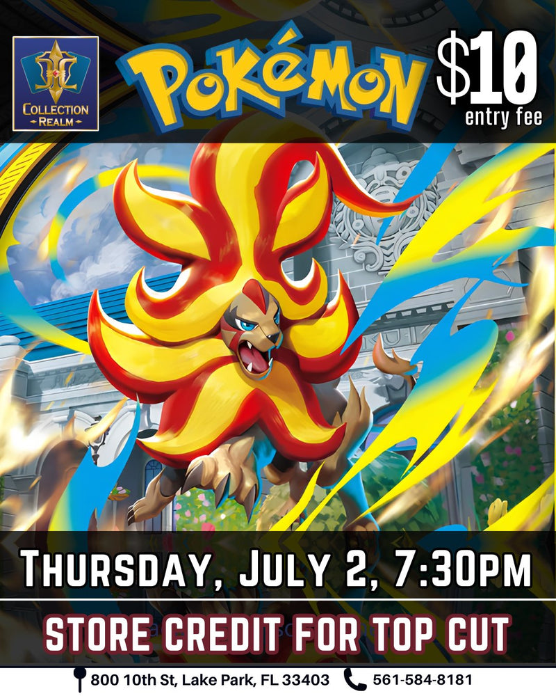 Pokémon TCG Tournament – July 2, 2026 (Thursday 7:30 PM)