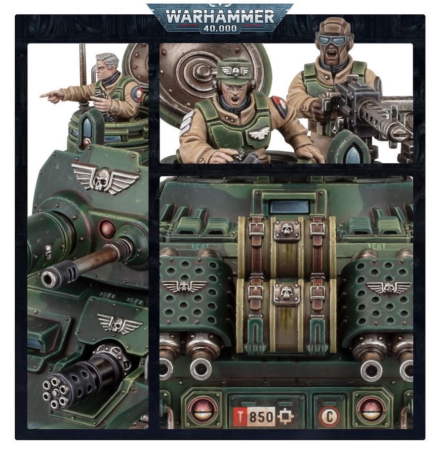 Warhammer 40,000 Rogal Dorn Battle Tank – Astra Militarum Heavy Assault Tank Miniature with Custom Weapon Loadouts & Transfer Sheet