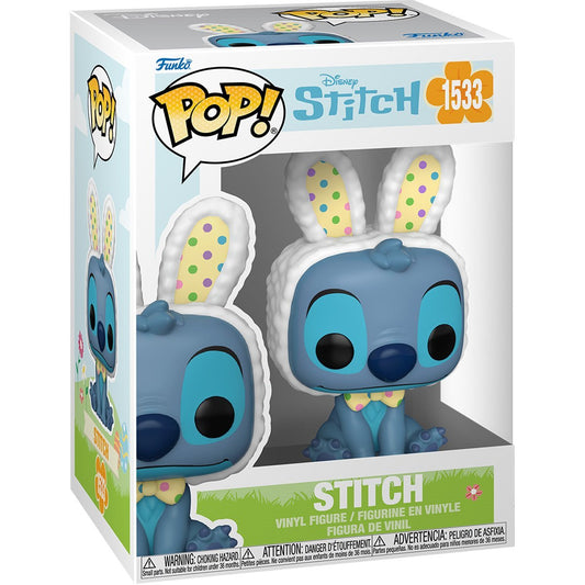 Stitch Funko Pop! Disney Lilo and Stitch Easter - Approx. 4" Collectible Vinyl Figure #1533 with Display Box Protector Case (PRE-SALE)