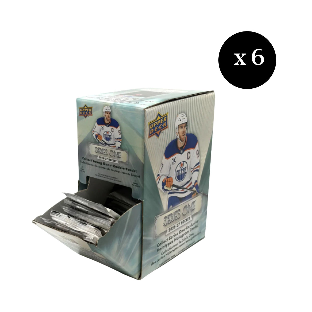 2026/27 Upper Deck Series 1 Hockey Gravity Feed Case – Factory Sealed – Rookie Young Guns, Inserts, Parallels – NHL Trading Cards