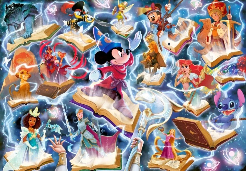 Disney Lorcana 1000 Pc Ravensburger Puzzle Glimmers o f The Realm Amber PRE-SALE