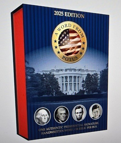 2025 POTUS A Word From The President Hobby Box – Factory Sealed Presidential Collectible Card Box, 1 Card Per Box, U.S. President Trading Card Collectible
