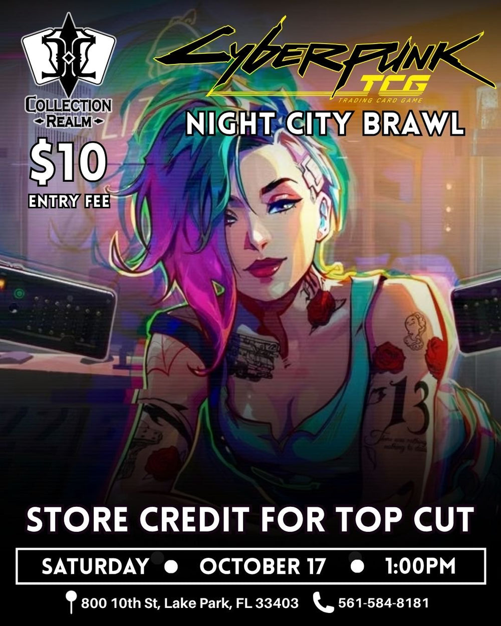 Cyberpunk Night City Brawl – October 17 2026 (Saturday 1PM)